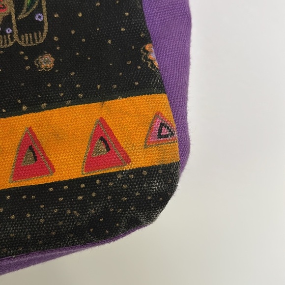 Laurel Burch Cat Tribe Sun ‘n Sand Canvas Bag - Picture 5 of 9